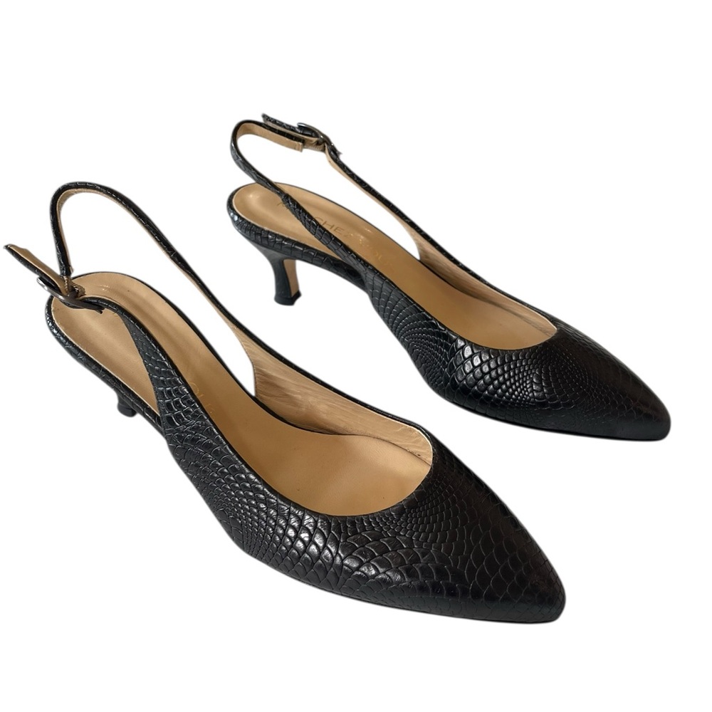 Elegant Black Slingback Heels - Picture 2 of 8